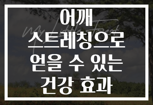 어깨 스트레칭으로 얻을 수 있는 건강 효과