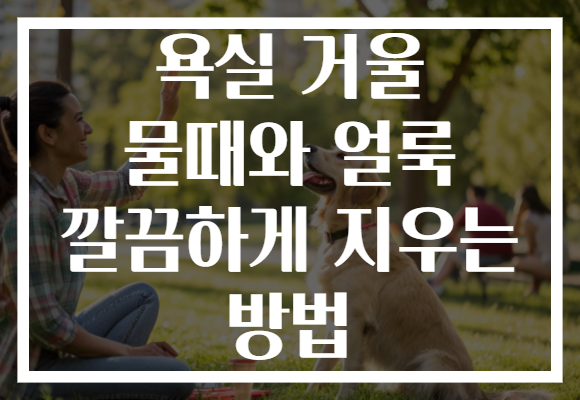 욕실 거울 물때와 얼룩 깔끔하게 지우는 방법