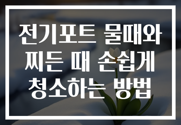 전기포트 물때와 찌든 때 손쉽게 청소하는 방법