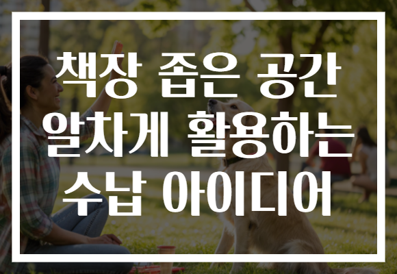 책장 좁은 공간 알차게 활용하는 수납 아이디어