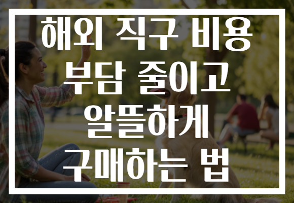 해외 직구 비용 부담 줄이고 알뜰하게 구매하는 법