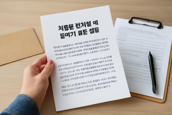 서류를 준비할 때 놓치기 쉬운 부분 관련 AI 생성 예시 이미지