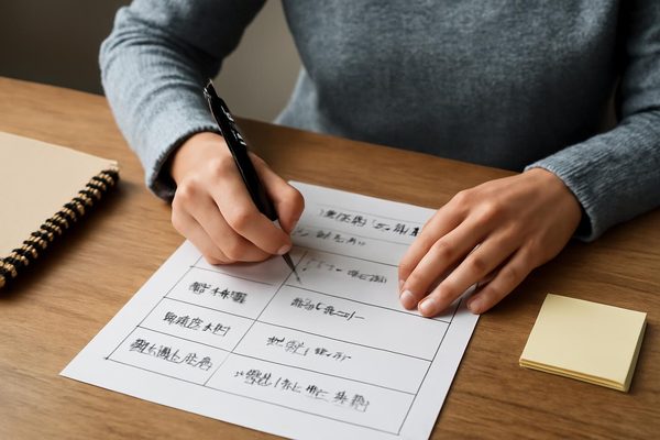 바로 써먹을 수 있는 기록 틀은 어떻게 만들면 좋을까? 관련 AI 생성 예시 이미지