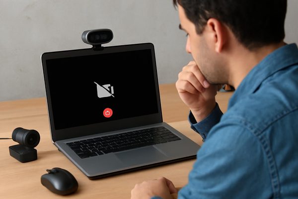웹캠 문제 점검 핵심 정리: 가장 먼저 확인할 것 관련 AI 생성 예시 이미지