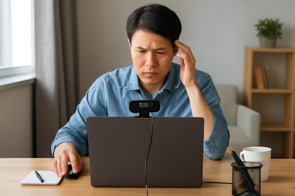 소리나 영상이 끊길 때의 점검 기준 관련 AI 생성 예시 이미지