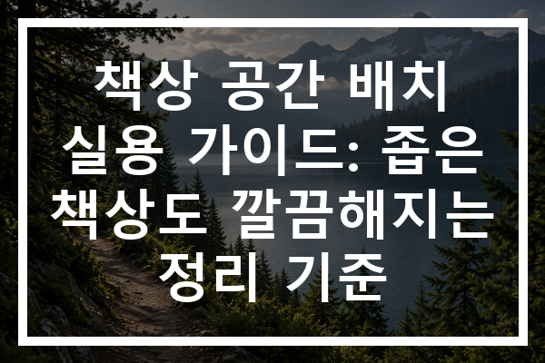 책상 공간 배치 실용 가이드: 좁은 책상도 깔끔해지는 정리 기준