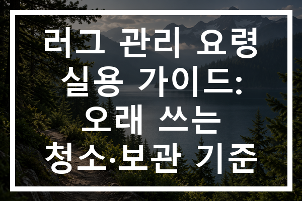 러그 관리 요령 실용 가이드: 오래 쓰는 청소·보관 기준