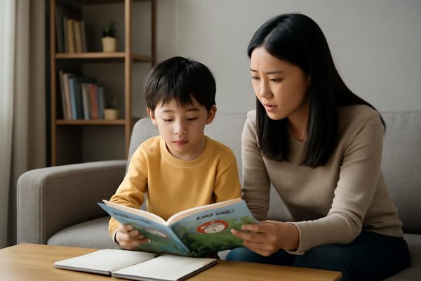 아이 책 읽기 관찰 기록은 어떻게 구체적으로 쓰면 좋을까요 관련 AI 생성 예시 이미지