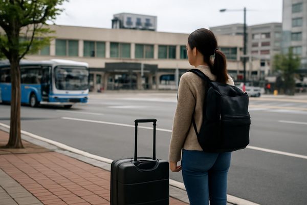 시내와 역 주변 숙소는 이동이 편한 편입니다 관련 AI 생성 예시 이미지