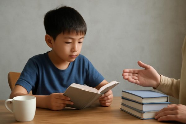 처음에는 읽는 양보다 읽는 경험을 쌓는 데 집중하세요 관련 AI 생성 예시 이미지