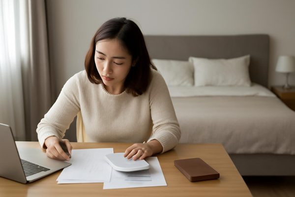 침실 가구 예산에서 자주 놓치는 비용을 함께 보셔야 합니다 관련 AI 생성 예시 이미지