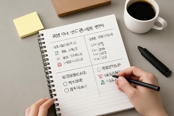 진도 기록은 어떤 방식이 실용적인가 관련 AI 생성 예시 이미지