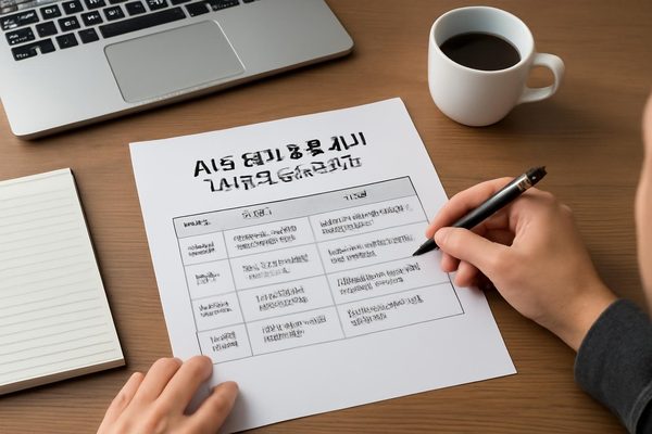 AI 표 정리 활용 예시는 어떤 상황에서 유용한가요? 관련 AI 생성 예시 이미지