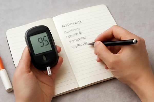 혈당 기록 주의사항: 먼저 무엇을 적어야 하나요 관련 AI 생성 예시 이미지