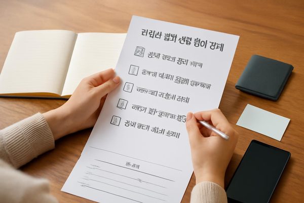 신청 전에 준비하면 좋은 기본 점검표 관련 AI 생성 예시 이미지