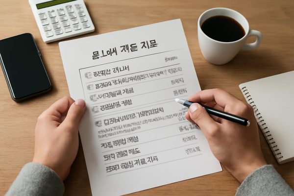 불필요한 통신비를 찾을 때는 어떤 항목을 살펴봐야 하나요? 관련 AI 생성 예시 이미지