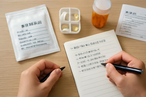 복약 기록 준비사항 핵심 정리부터 무엇을 적어야 하나요? 관련 AI 생성 예시 이미지