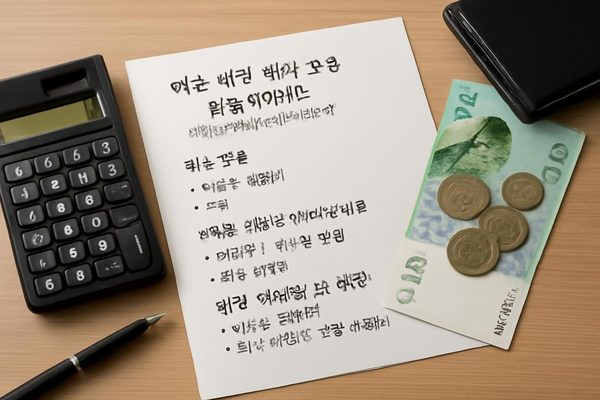 여수 여행 예산 구성 실용 가이드, 먼저 어떤 항목으로 나눠야 할까요? 관련 AI 생성 예시 이미지