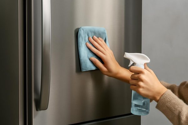 냉장고 소재별 주의사항 핵심 정리 관련 AI 생성 예시 이미지