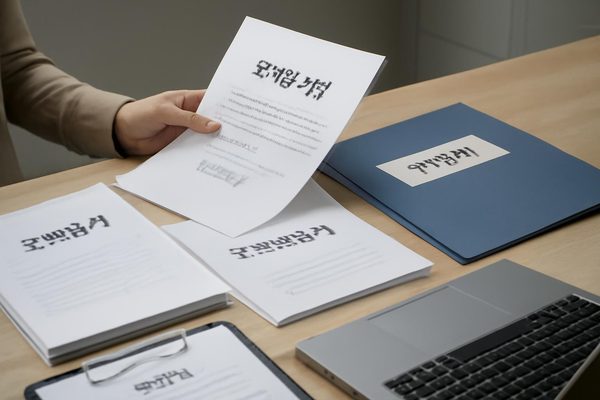 증빙서류와 파일 정리는 어떻게 해야 실수가 줄어들까요? 관련 AI 생성 예시 이미지