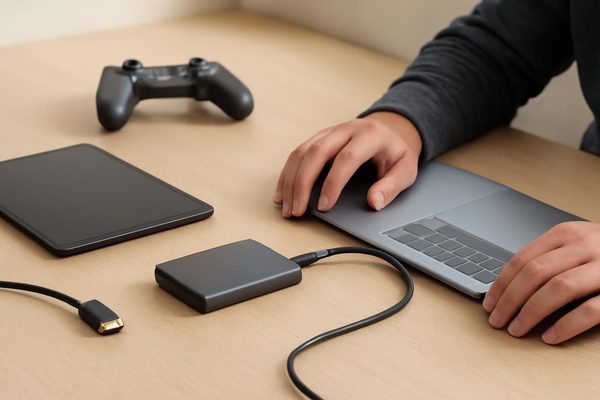 외장 SSD 사용 환경 핵심 정리와 가장 먼저 볼 기준 관련 AI 생성 예시 이미지