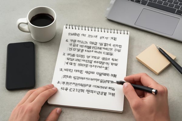 AI가 잘 읽도록 입력 자료를 정리하는 방법 관련 AI 생성 예시 이미지