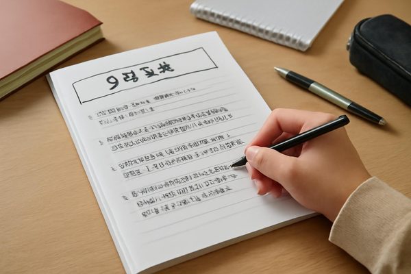 오답 노트 자주 하는 실수는 무엇부터 점검해야 하나요? 관련 AI 생성 예시 이미지