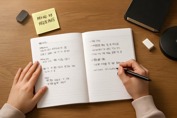 오답 노트를 효율적으로 쓰는 방법은 어떻게 다를까요? 관련 AI 생성 예시 이미지