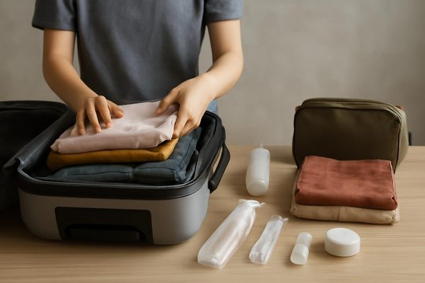 빼도 되는 짐과 줄이면 좋은 짐은 어떤 것들인가요? 관련 AI 생성 예시 이미지