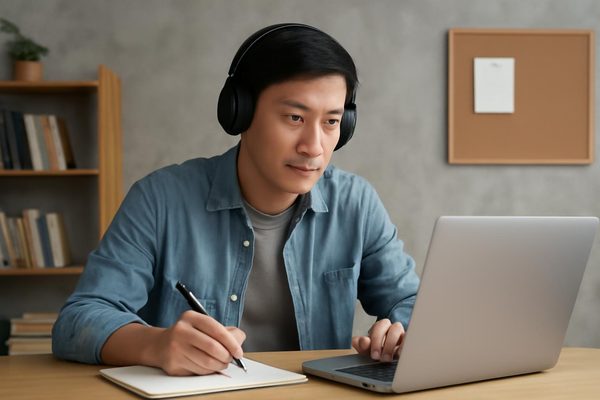 영어 듣기 시작 방법 핵심 정리, 가장 먼저 할 일은 무엇인가요 관련 AI 생성 예시 이미지
