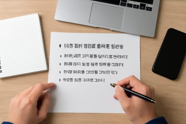 AI가 잘 읽도록 자료를 구성하는 방법 관련 AI 생성 예시 이미지