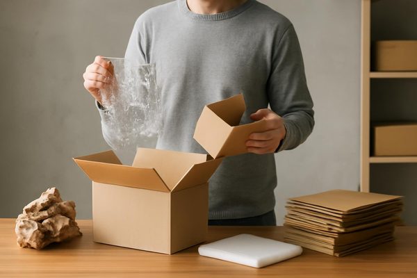 박스와 포장재는 무조건 버리기보다 잠시 보류하는 편이 안전합니다 관련 AI 생성 예시 이미지