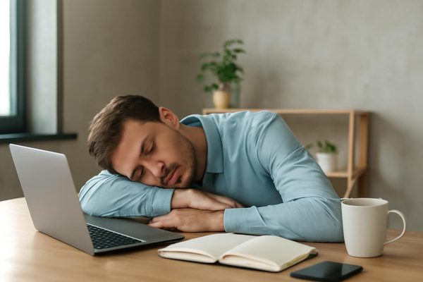 조절 기준은 졸림의 정도와 밤잠의 변화입니다 관련 AI 생성 예시 이미지