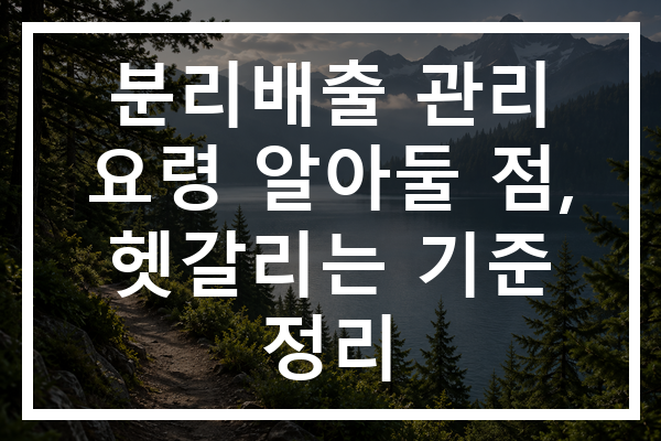 분리배출 관리 요령 알아둘 점, 헷갈리는 기준 정리