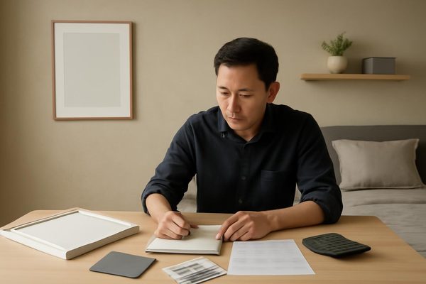 벽면 장식 예산 계획 알아둘 점부터 먼저 정리하기 관련 AI 생성 예시 이미지