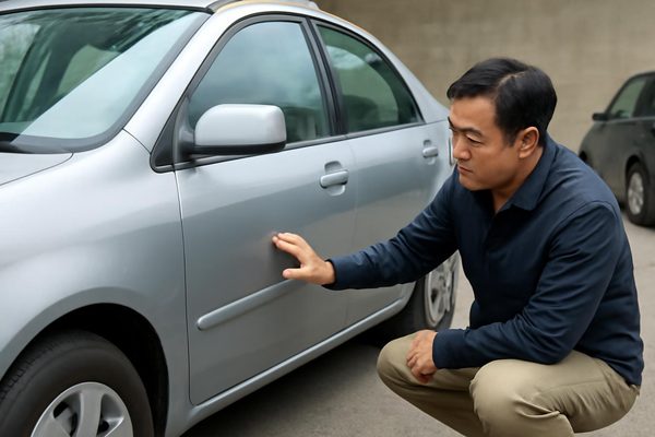 자동차 외장 상태 확인 실용 가이드, 어디부터 보면 좋을까요? 관련 AI 생성 예시 이미지
