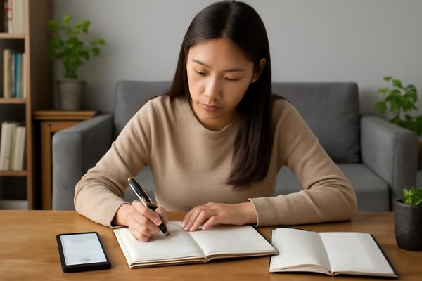 어떻게 기록하면 오래 유지하기 쉬울까요? 관련 AI 생성 예시 이미지