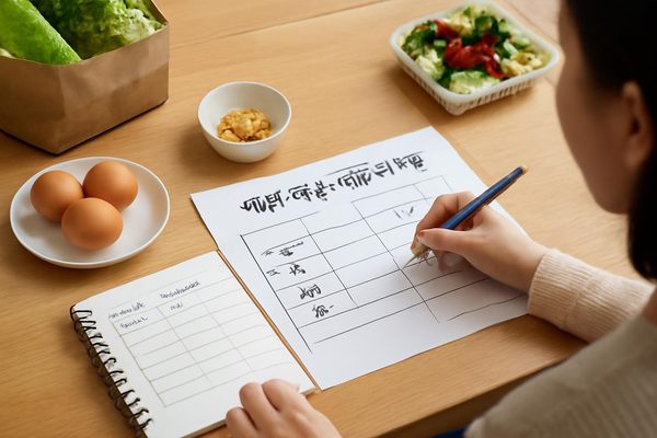 식비 예산 계획 알아둘 점 관련 AI 생성 예시 이미지
