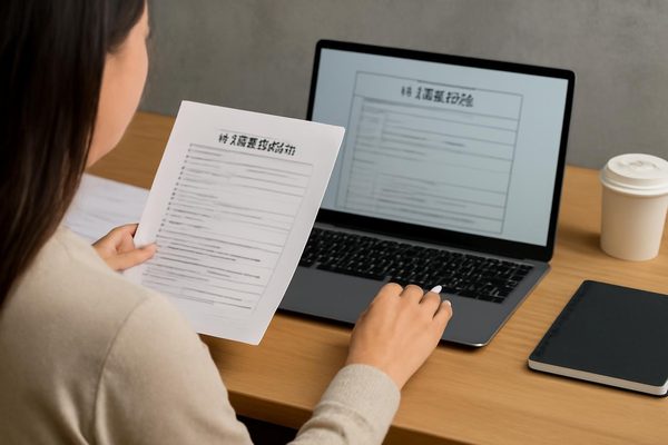 서류를 준비할 때 자주 생기는 실수와 줄이는 방법 관련 AI 생성 예시 이미지