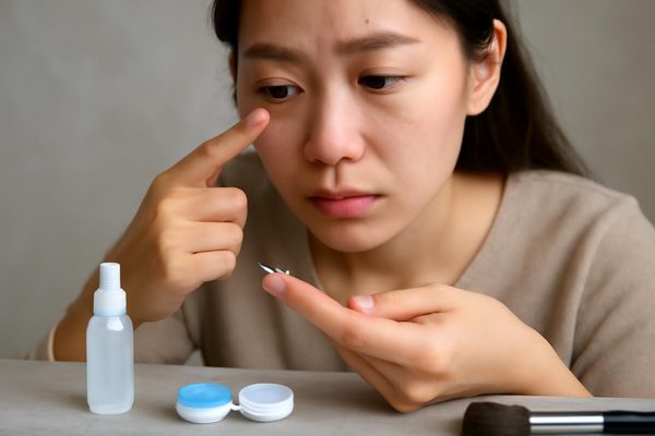 렌즈와 위생 관리에서 놓치기 쉬운 체크포인트 관련 AI 생성 예시 이미지