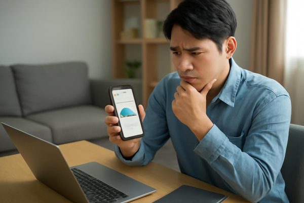 데이터 사용량을 볼 때 숫자보다 중요한 기준은 무엇인가요? 관련 AI 생성 예시 이미지
