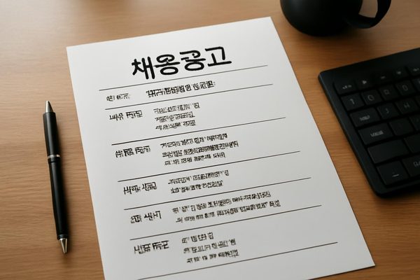 채용공고 작성 예시 핵심 정리에서 먼저 잡아야 할 기본 구조 관련 AI 생성 예시 이미지