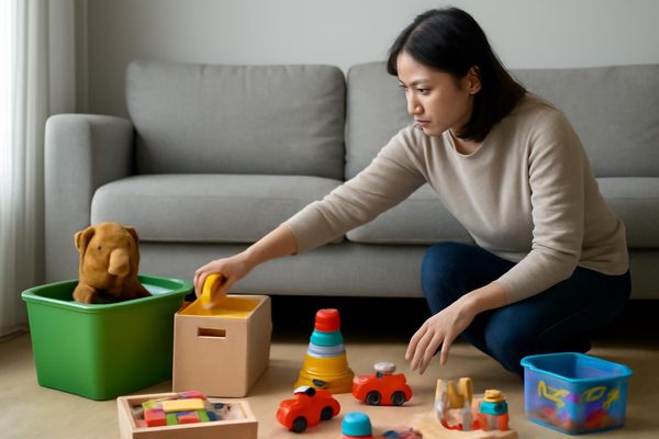 장난감 정리 방법 실용 가이드, 먼저 기준부터 세우기 관련 AI 생성 예시 이미지