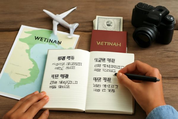 베트남 여행 예산 구성 알아둘 점부터 먼저 확인하기 관련 AI 생성 예시 이미지