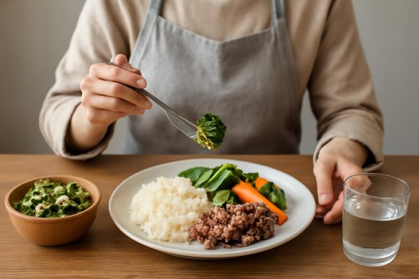 채소 섭취 분량 조절 실용 가이드부터 어떻게 생각하면 좋을까요? 관련 AI 생성 예시 이미지
