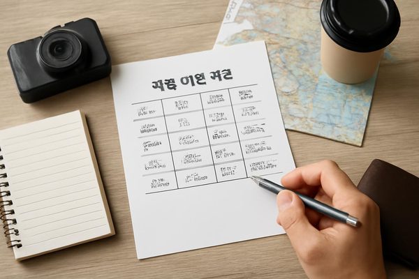 일정 유형에 따라 예산이 달라지는 방식 관련 AI 생성 예시 이미지