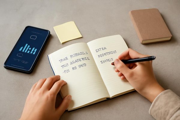 어떤 방식으로 기록하면 오래 유지하기 쉬울까 관련 AI 생성 예시 이미지