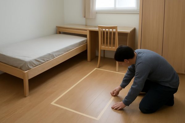 가구를 놓기 전에 동선부터 잡는 방법 관련 AI 생성 예시 이미지
