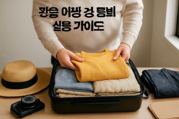 강릉 여행 짐 준비 실용 가이드, 먼저 일정과 계절부터 살펴보세요 관련 AI 생성 예시 이미지