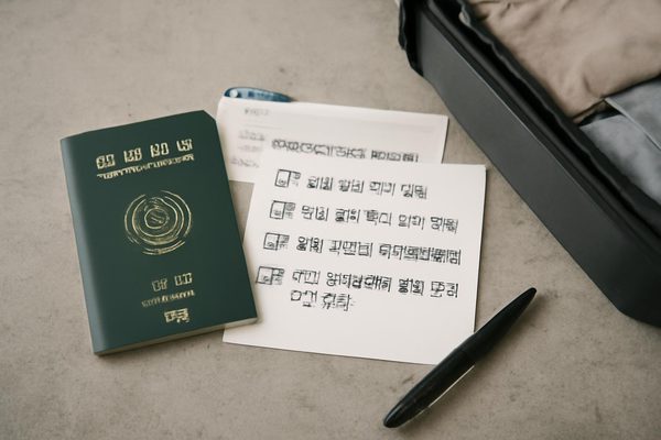 베트남 여행 출국 준비에서 먼저 확인할 것 관련 AI 생성 예시 이미지